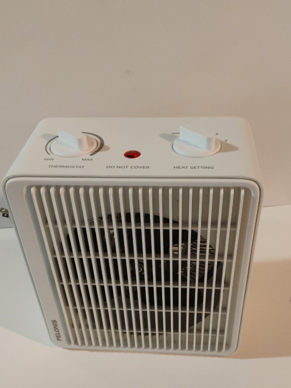 Pelonis 1500W 3-Speed Electric Fan-Forced Space Heater, 100sqft Indoor